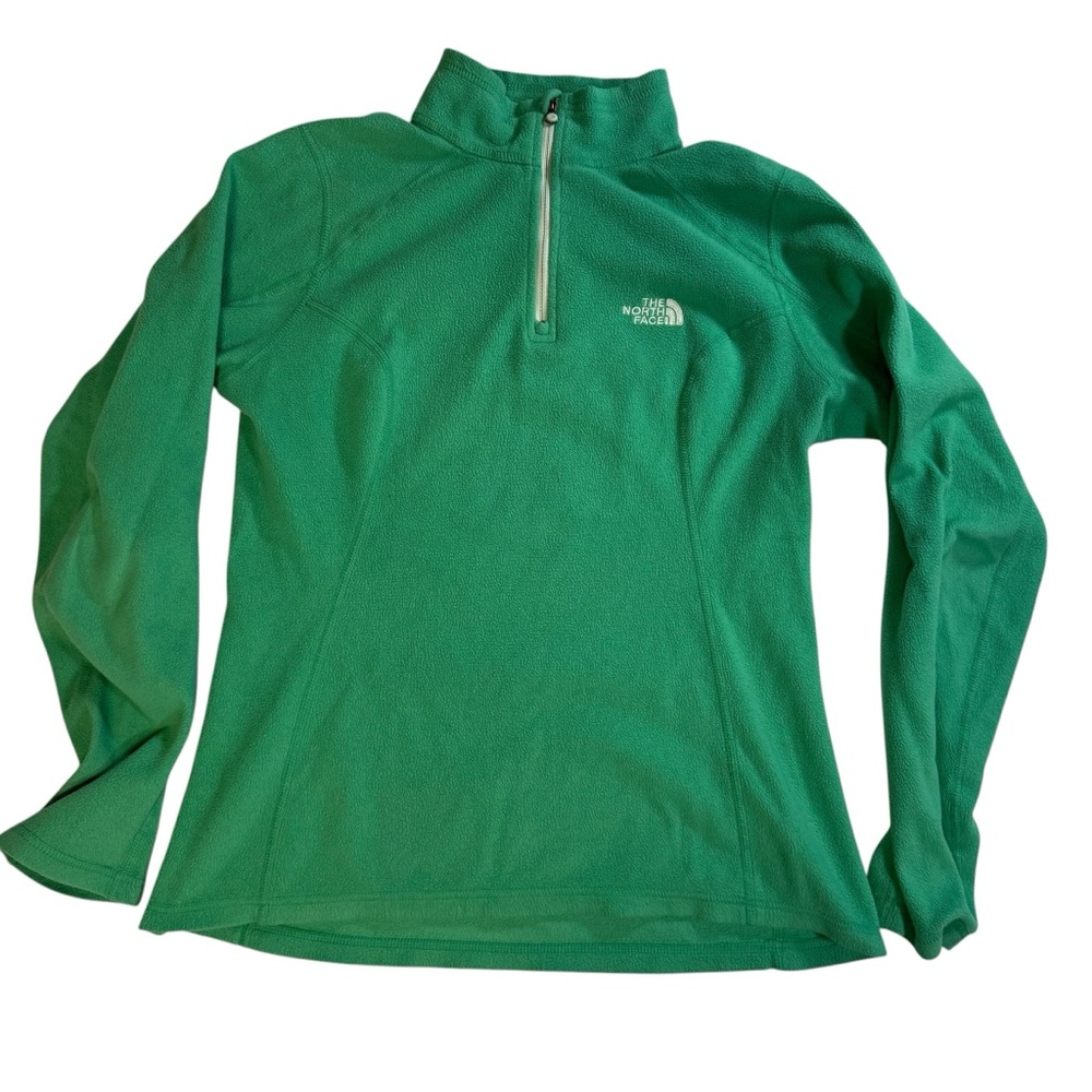 The North Face Women’s Small Green Fleece Quarter Zip Pullover Jacket